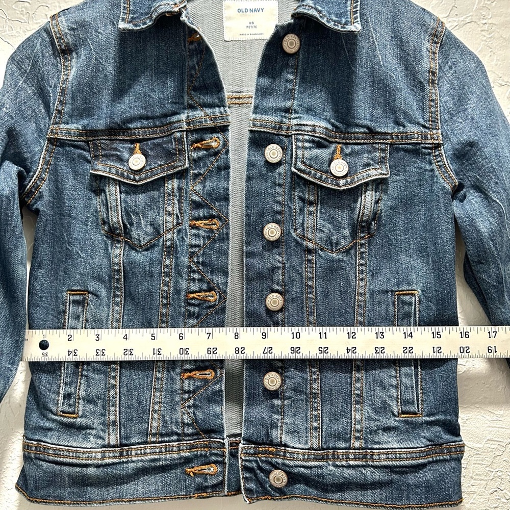 Old Navy Blue jean jacket size xs - Picture 5 of 10
